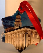 Load image into Gallery viewer, Ornament, Porcelain - Snowflake Shaped - 2 sided