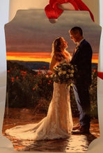 Load image into Gallery viewer, Ornament, Aluminum - Smooth Sides -Portrait w/Ribbon