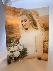 Acrylic Photo Panel - 8" x 10" CURVED - Portrait Oriented